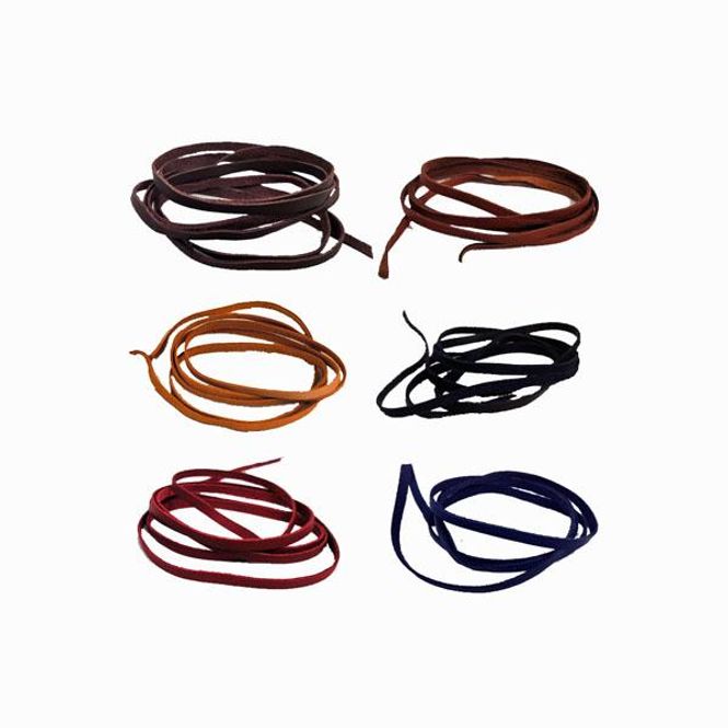 Hovedbilde 4 mm smale remser reinskinn- Pris pr stk