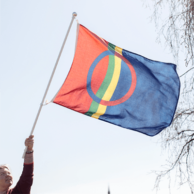 Stort utvalg av samiske flagg