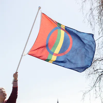 Stort utvalg av samiske flagg